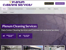Tablet Screenshot of plenumcleaning.com